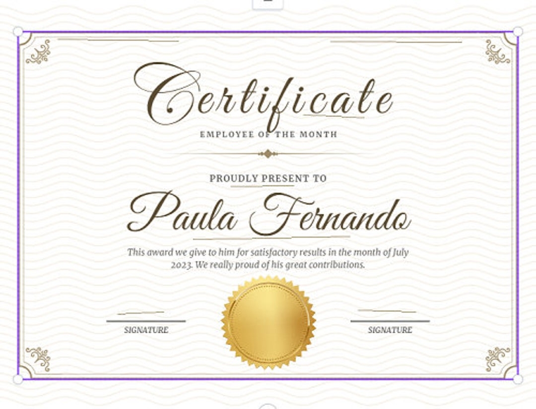 Certificate Certificate Of Completion Retirement Certificate Certificate Template Editable Certificate Medical Assistant Certificate Etsy