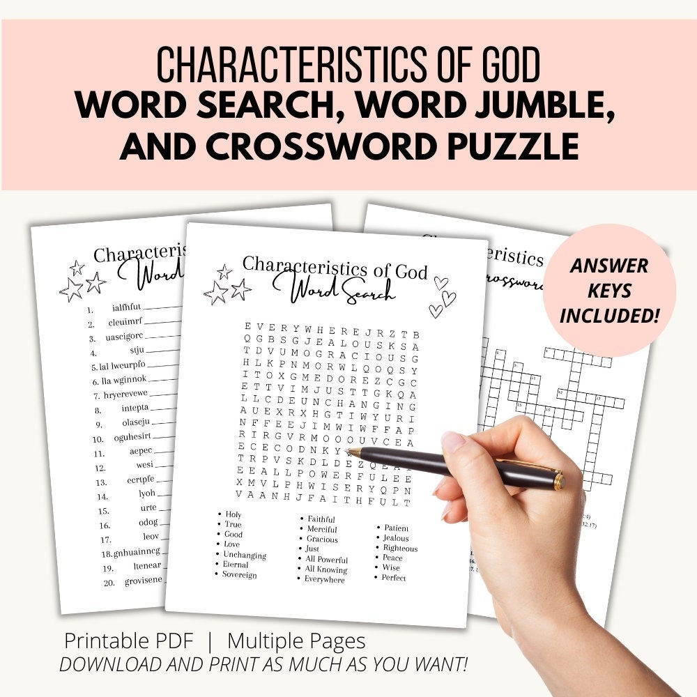 Free Printable Jumble Crosswords