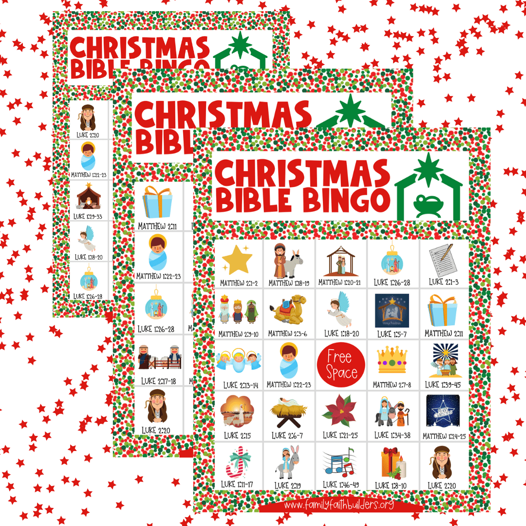 Christmas Bible Bingo Family Faith Builders