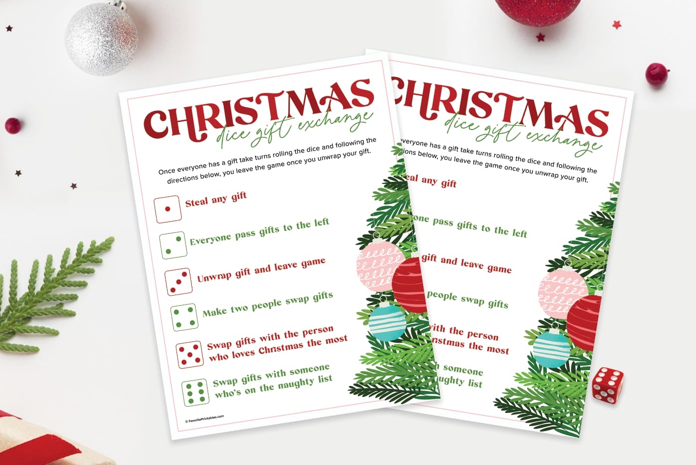 Dirty Santa Rules Printable Free