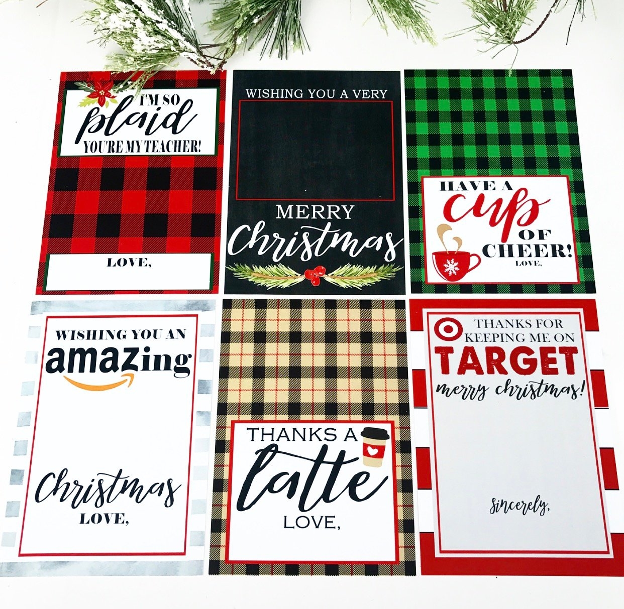 Christmas Gift Card Holder Free Printables Crisp Collective