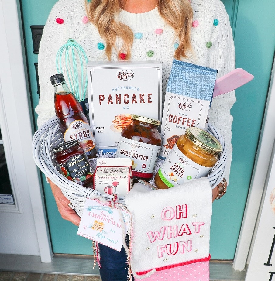 Christmas Morning Breakfast Gift Basket With Free Printable Tag 