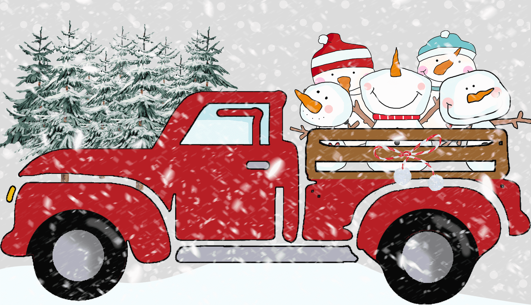 Christmas Truck Clipart Choose 15 Free Christmas Trucks