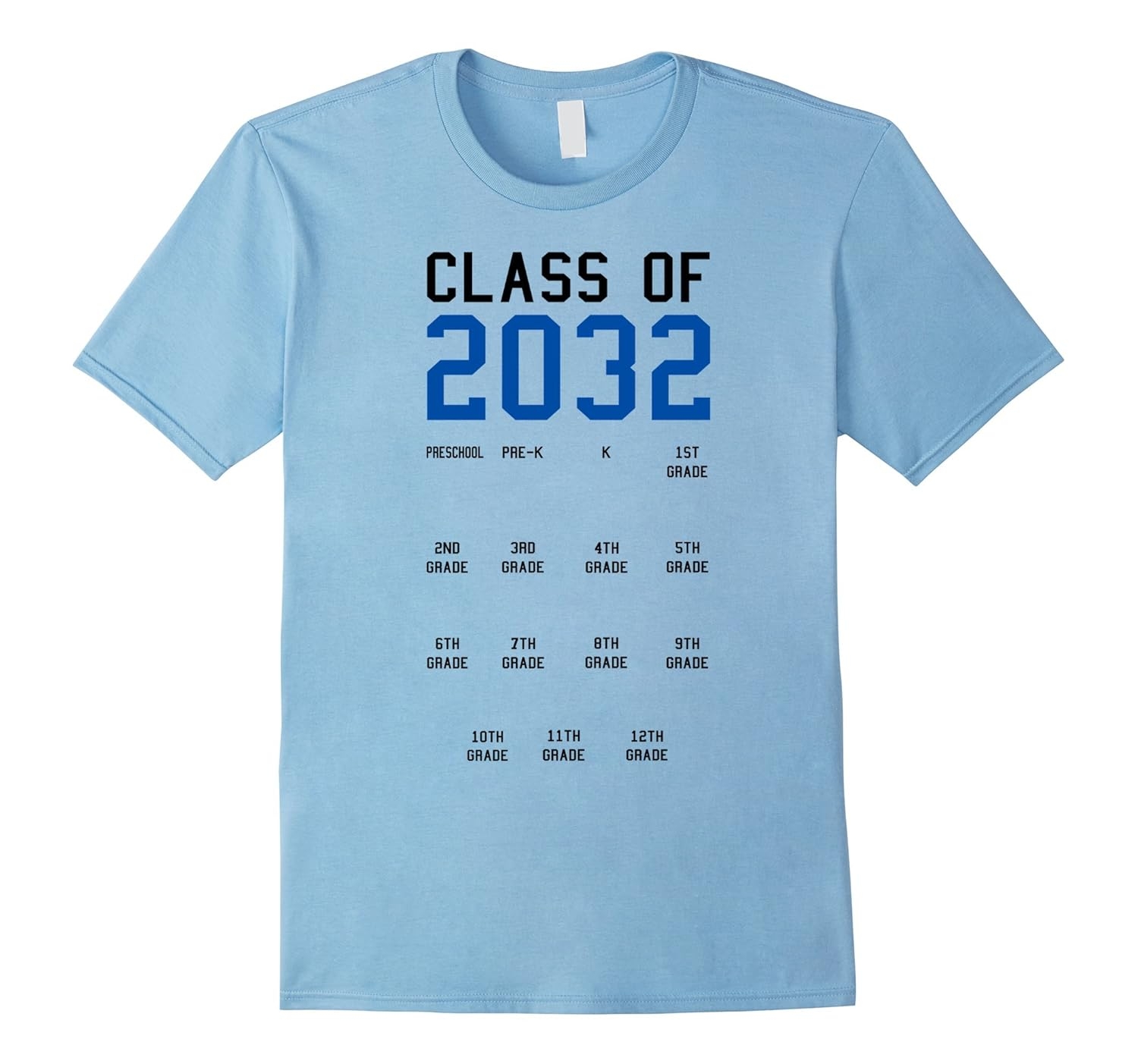 Class Of 2032 Graduation T shirt With Space For Handprints CL Colamaga