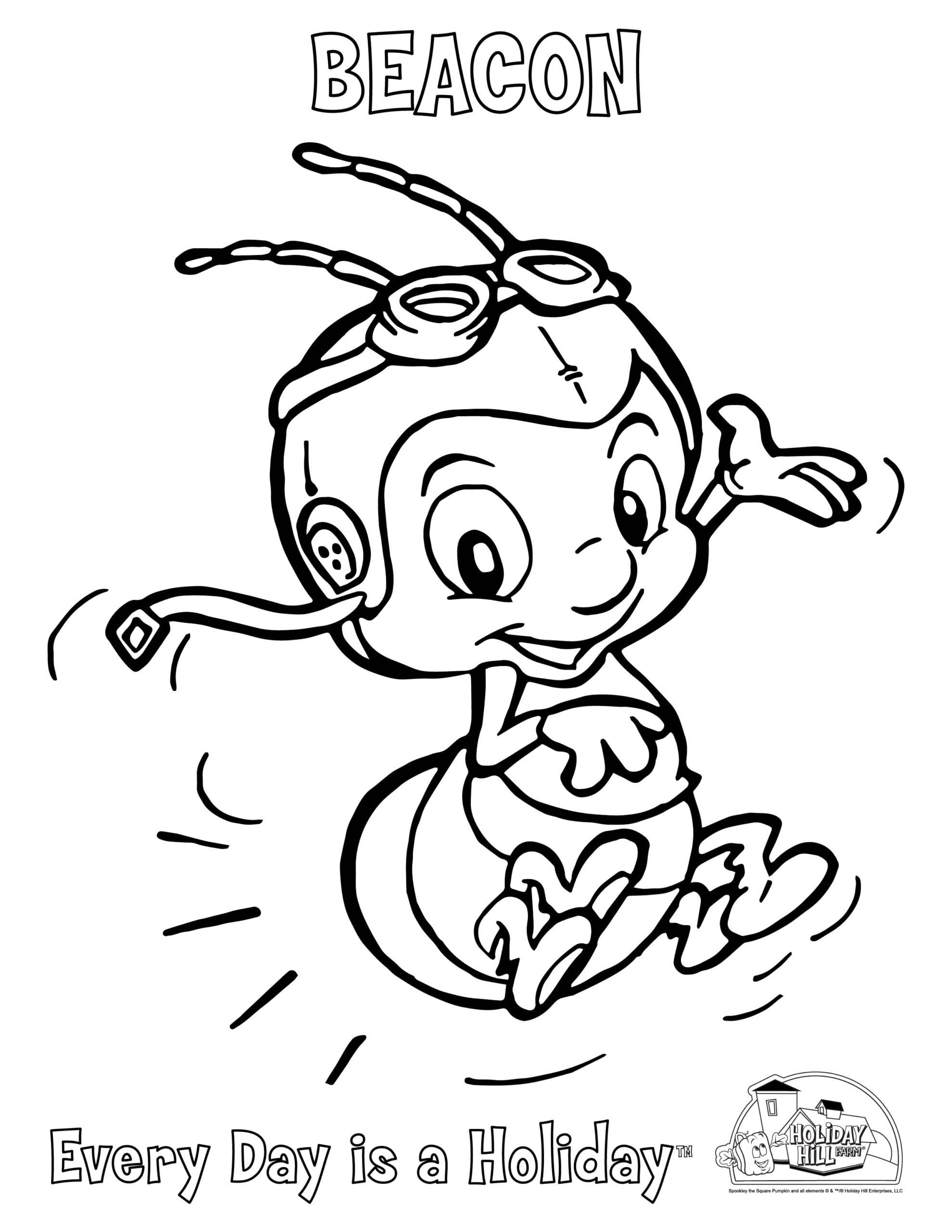 COLORING SHEETS Spookley The Square Pumpkin