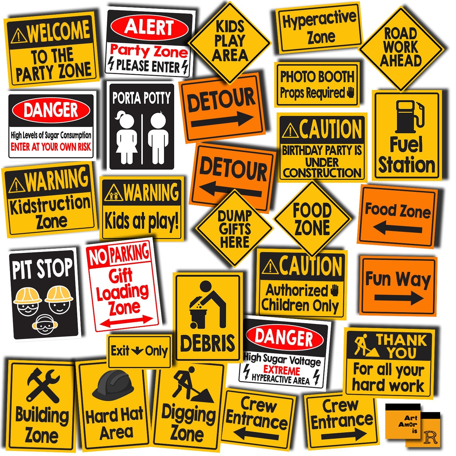 Construction Signs Free Printable