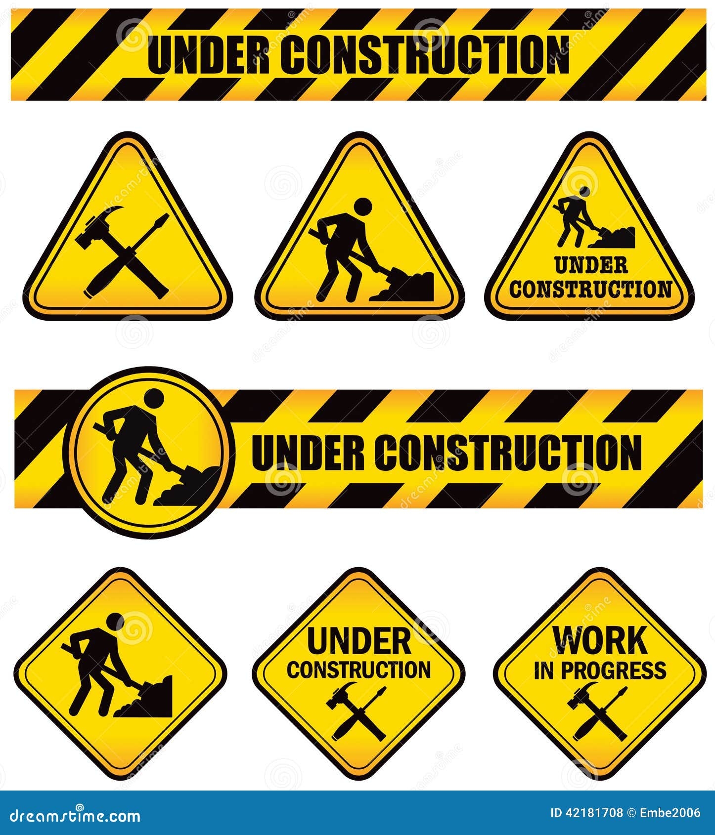 Construction Signs Stock Illustrations 32 054 Construction Signs Stock Illustrations Vectors Clipart Dreamstime