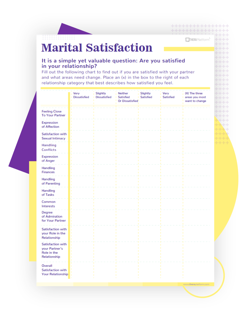 Couples Therapy Worksheets