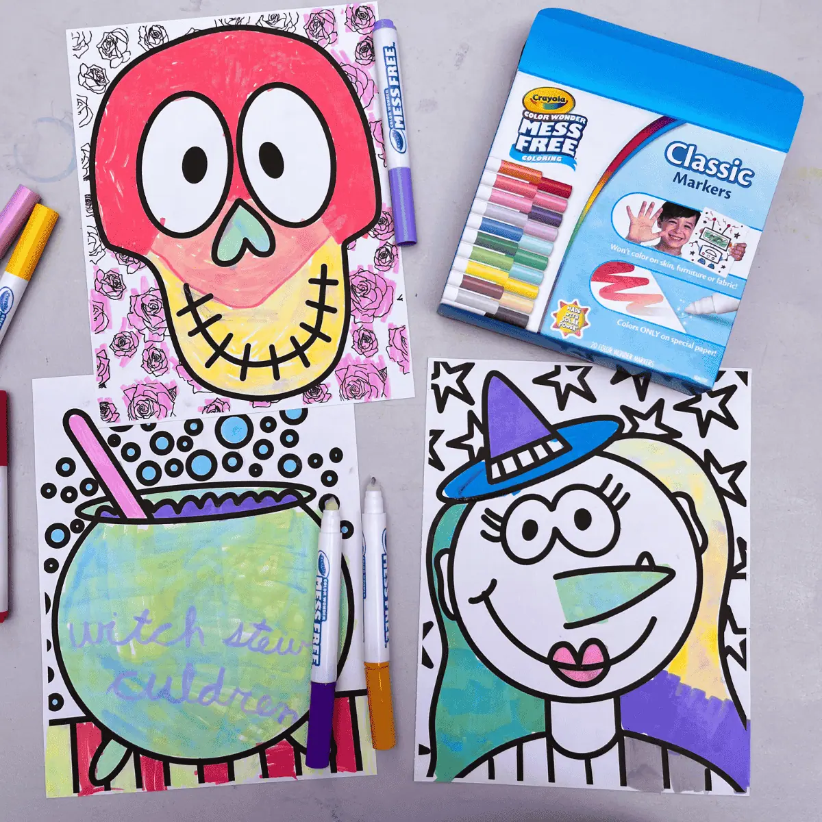 Crayola Color Wonder Printable Coloring Pages Friends Art Lab