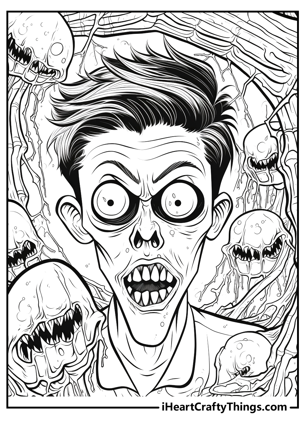 Creepy Coloring Pages 100 Free Printables 