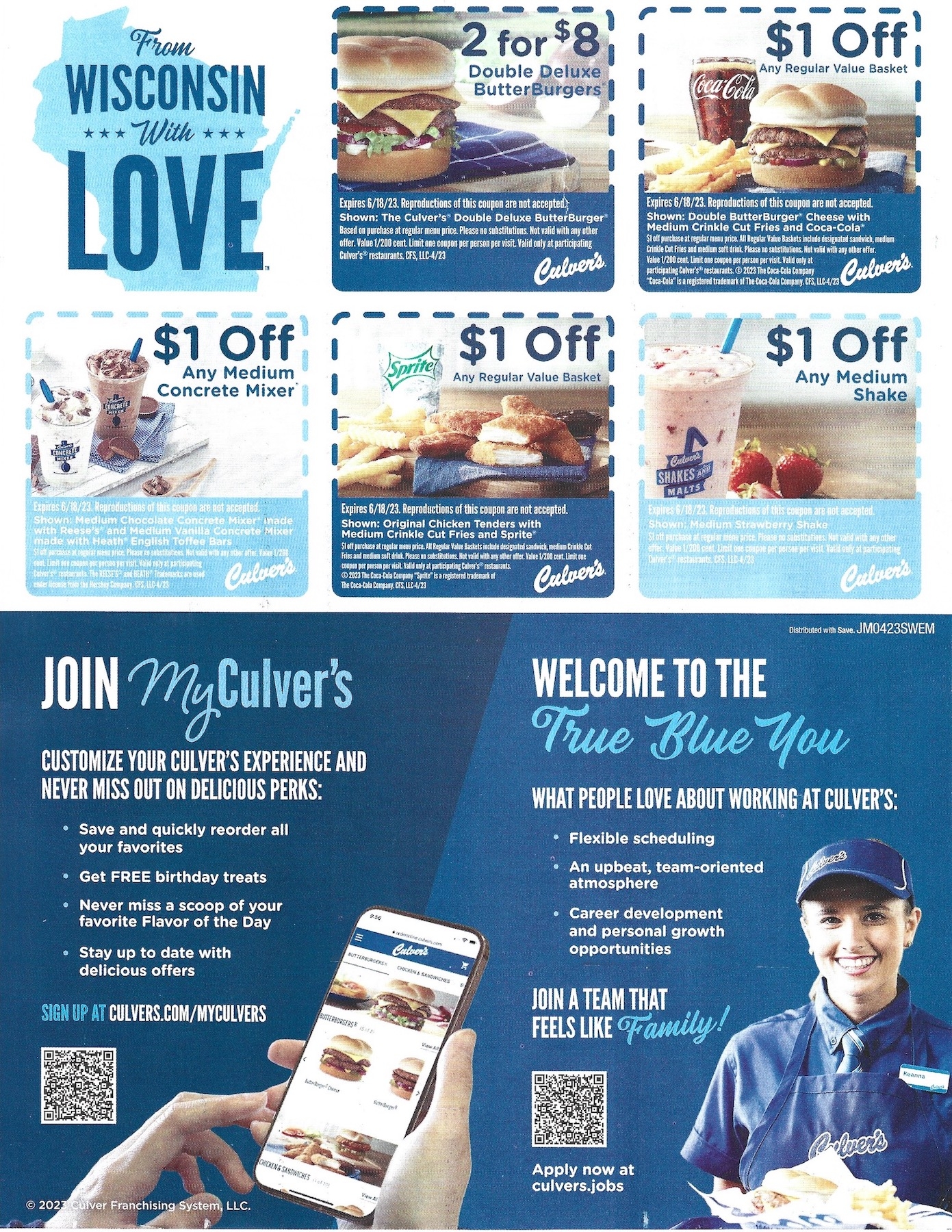 Culver s Coupons Expires June 18 2023