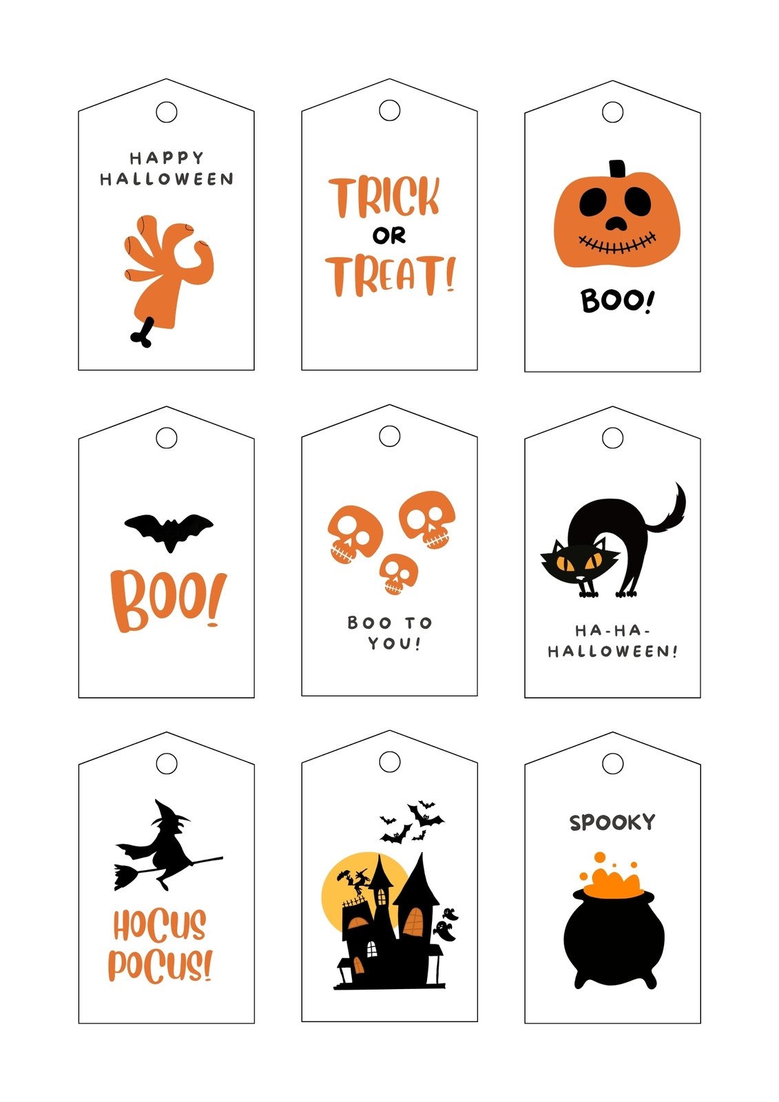 Customize 166 Halloween Gift Tag Templates Online Canva