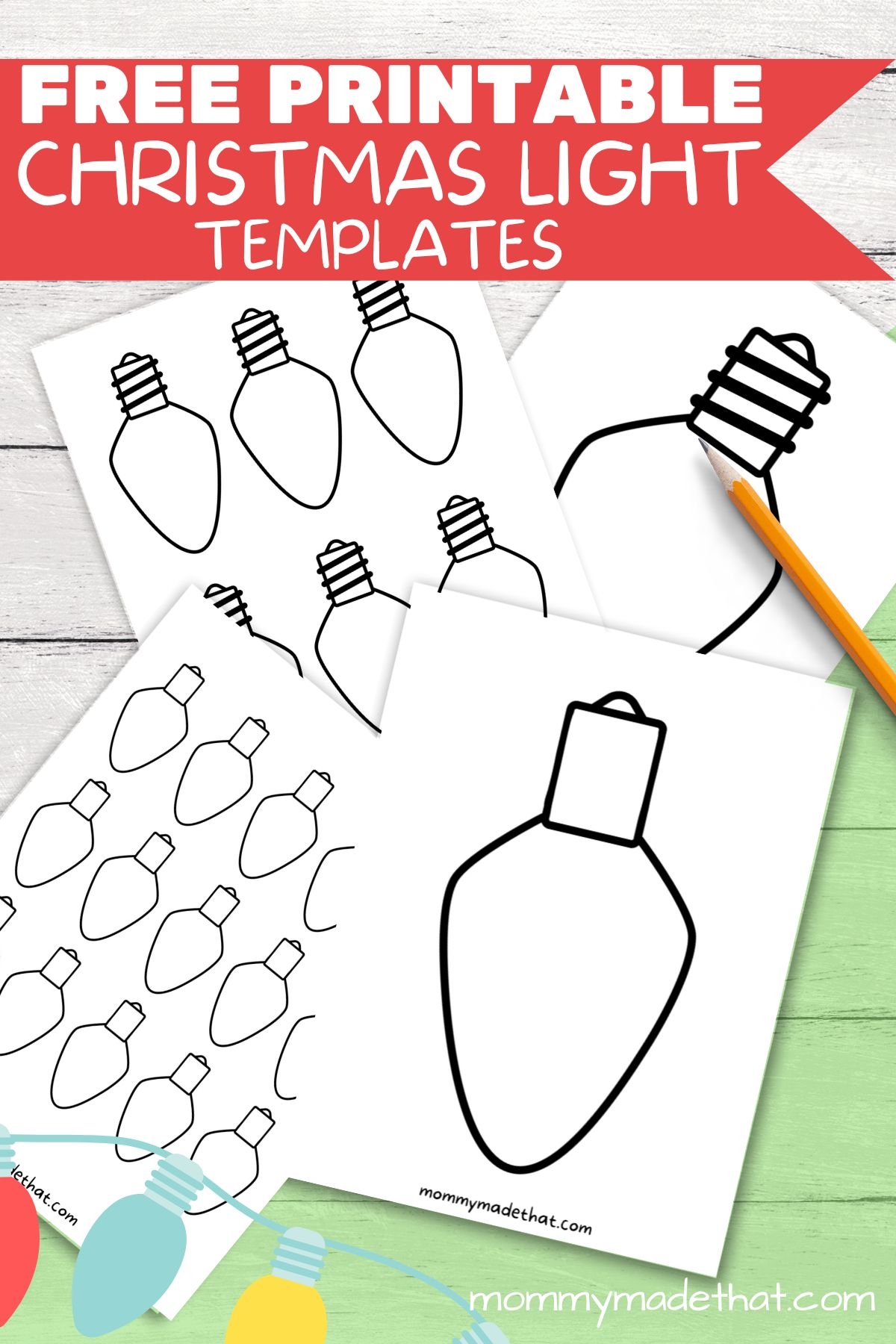 Free Printable Christmas Lights