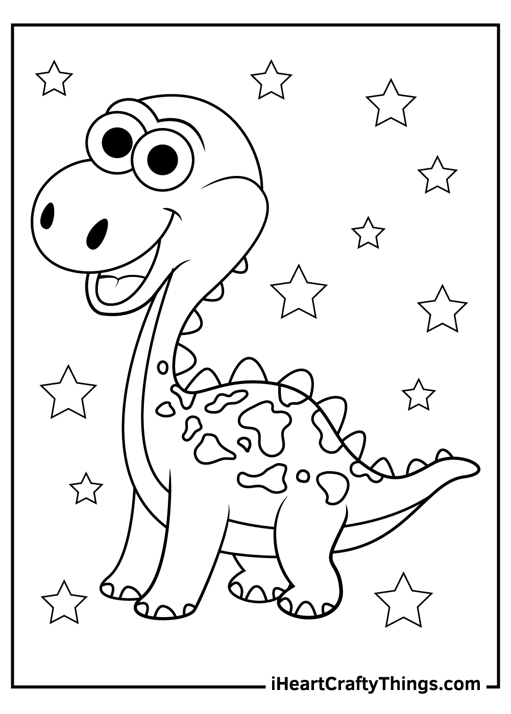 Cute Dinosaurs Coloring Pages 100 Free Printables 