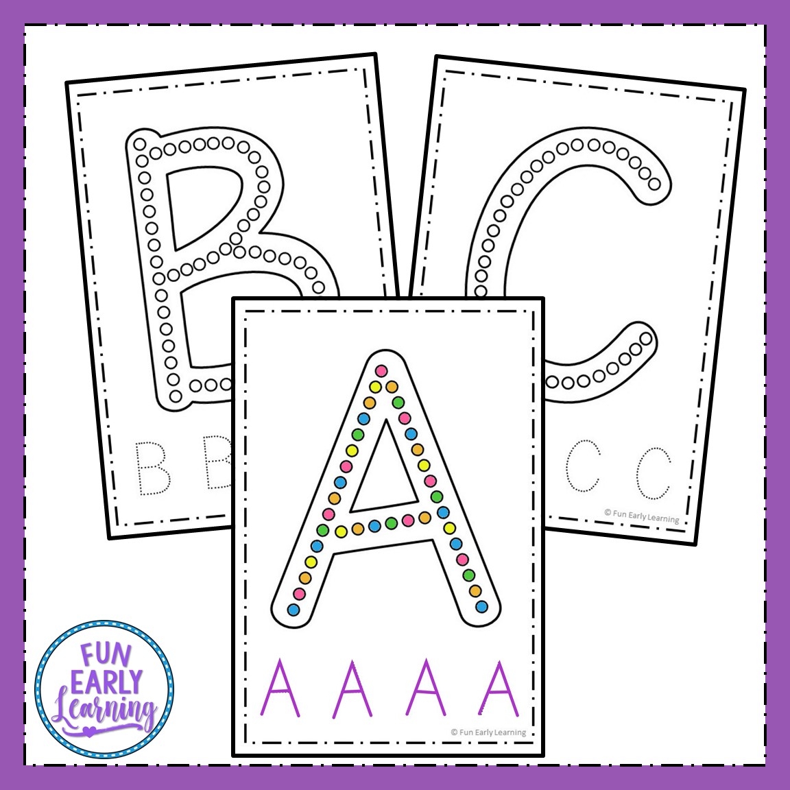 Dab a Dot Letters Q Tip Painting Fun Early Learning
