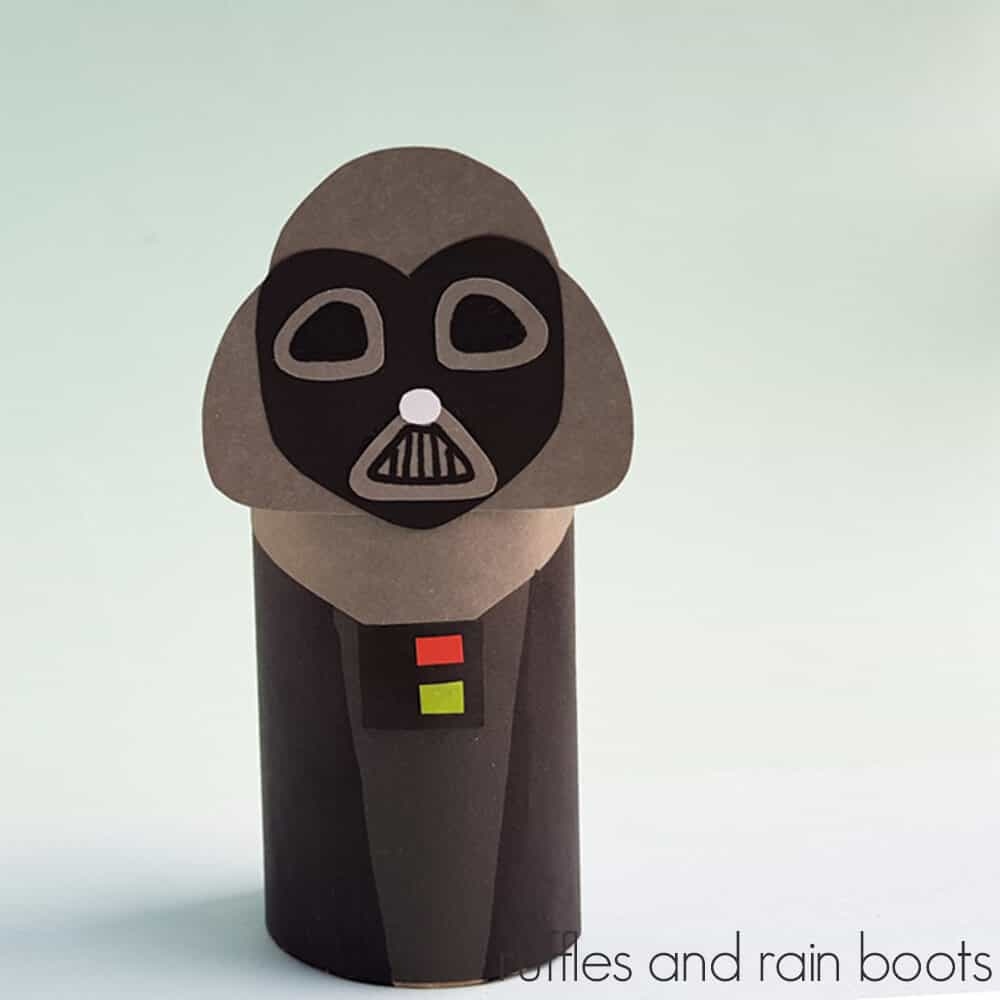 Darth Vader Paper Roll With Printable Ruffles And Rain Boots
