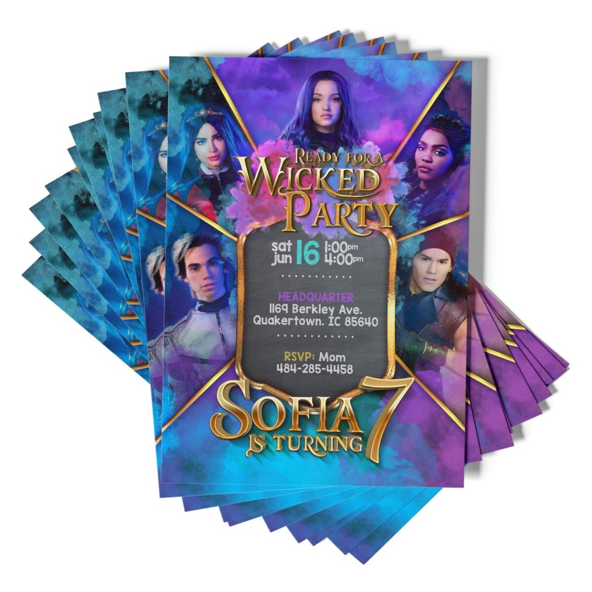 Descendants Invitations Free Printable