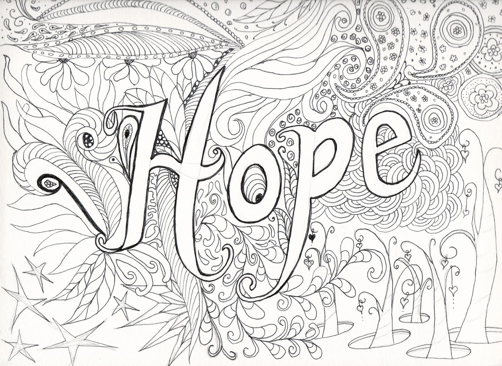 Hard Coloring Pages Printable Free