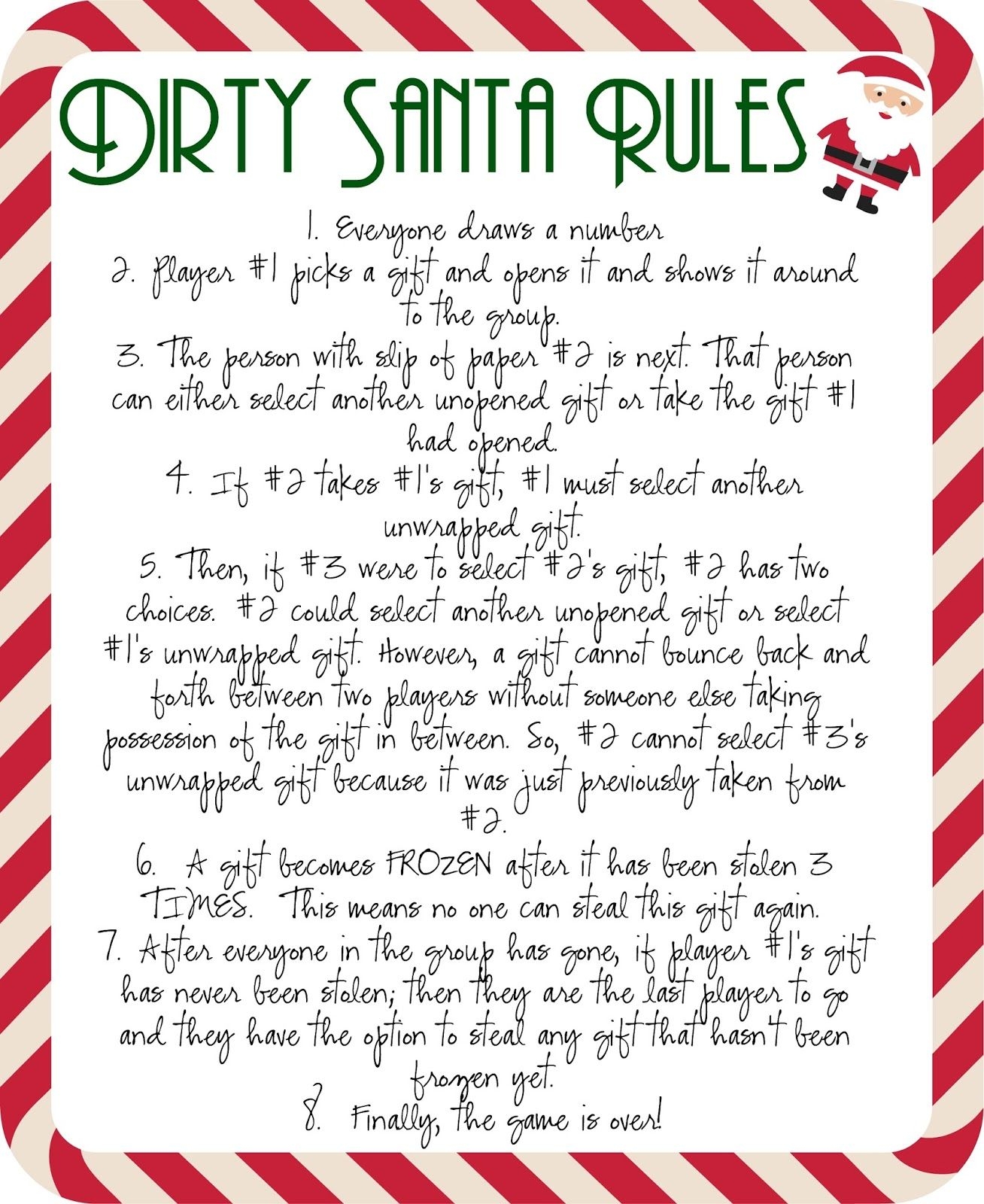 Dirty Santa Rules Home Of Malones