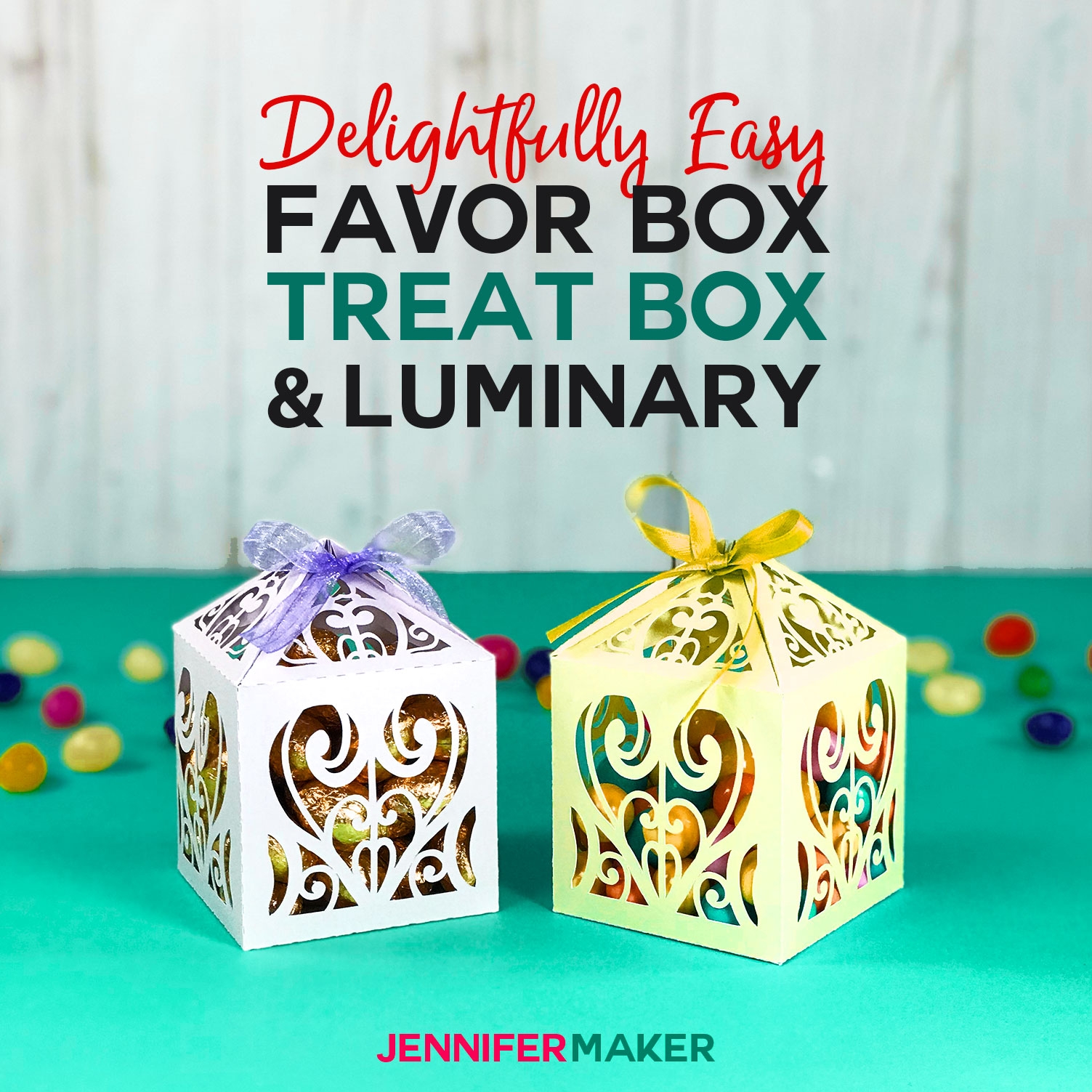 DIY Favor Boxes Treat Boxes Paper Luminaries Jennifer Maker