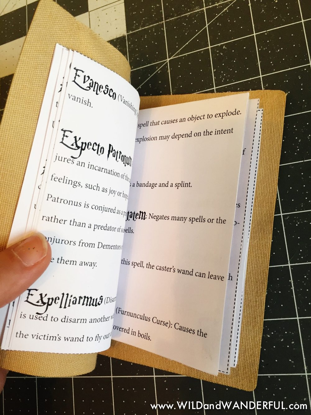 DIY Harry Potter Spellbook Printable Wild Wanderful