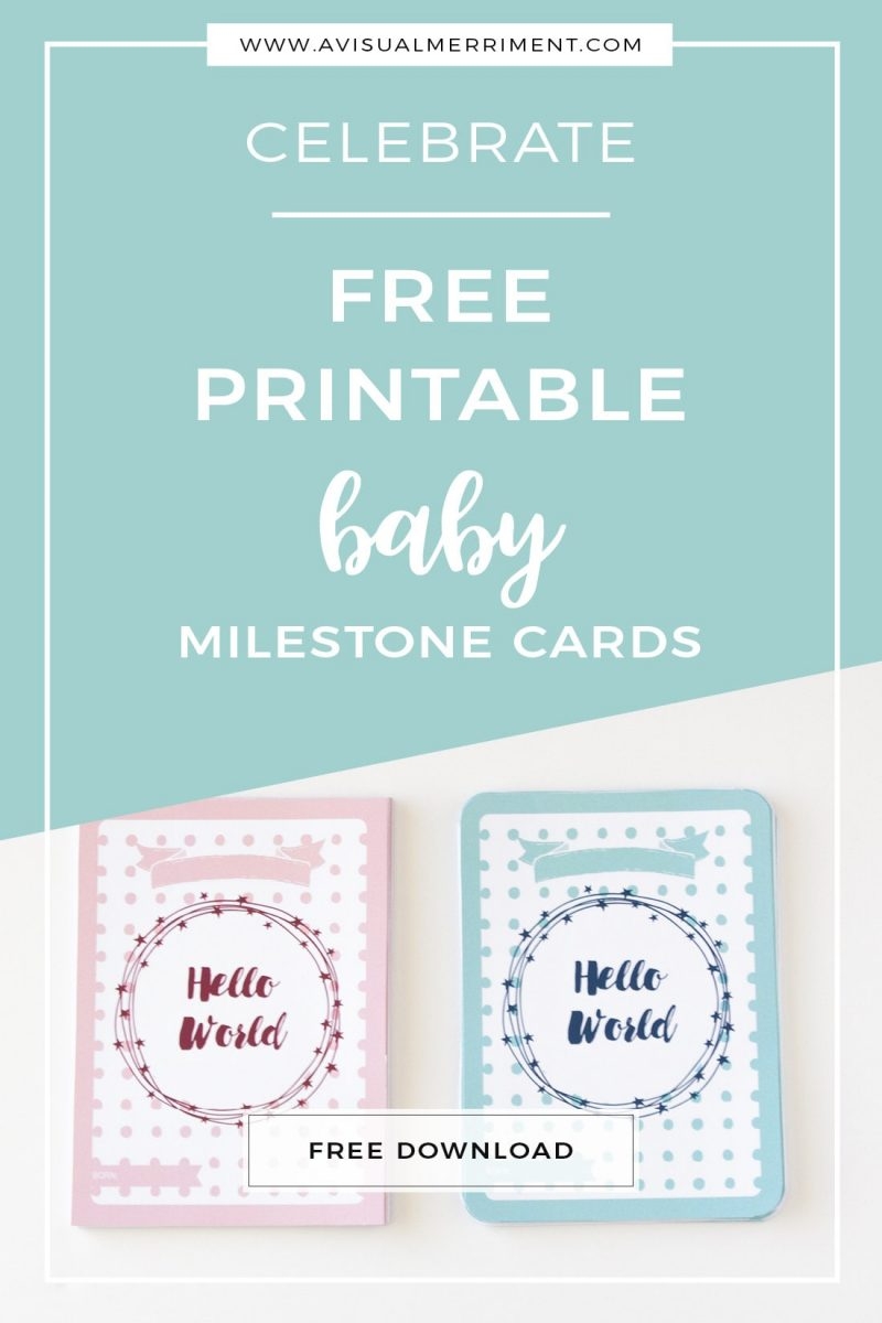 Download Your Free Baby Milestone Cards Printable Kids Crafts DIYs Parties Planning Home Decor