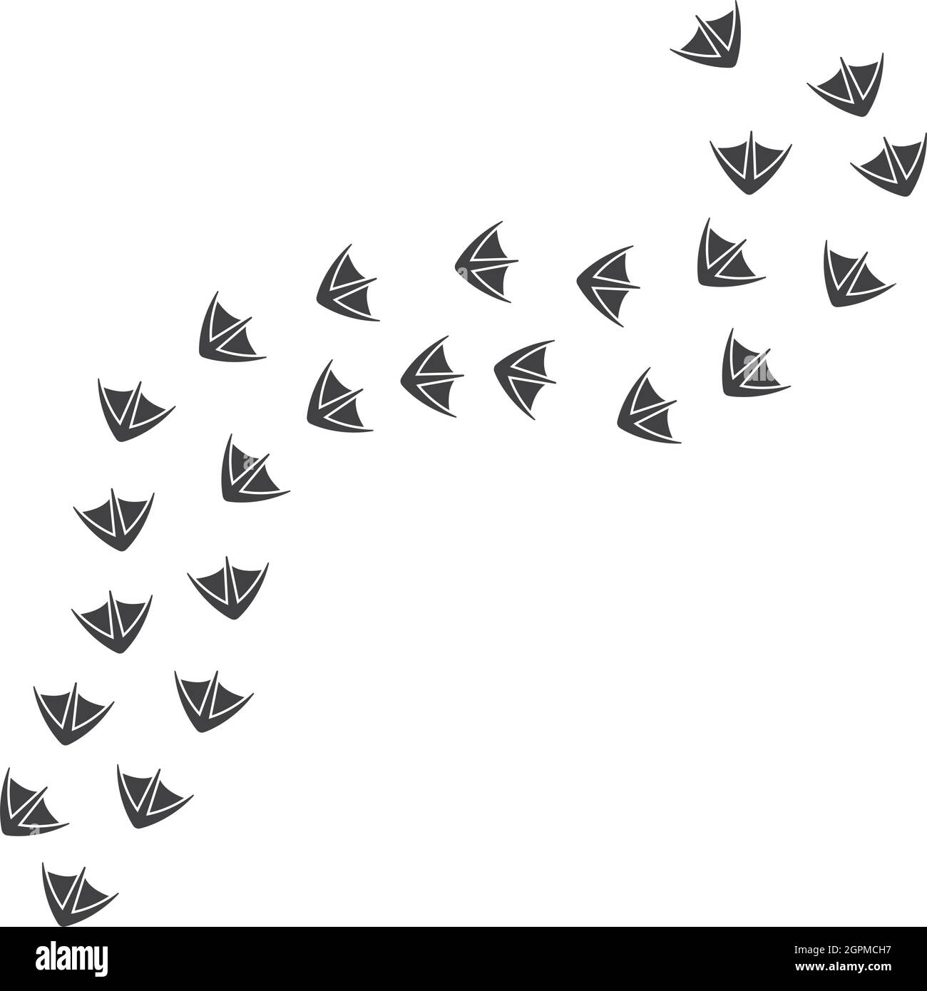 Duck Footprint Cut Out Stock Images Pictures Alamy