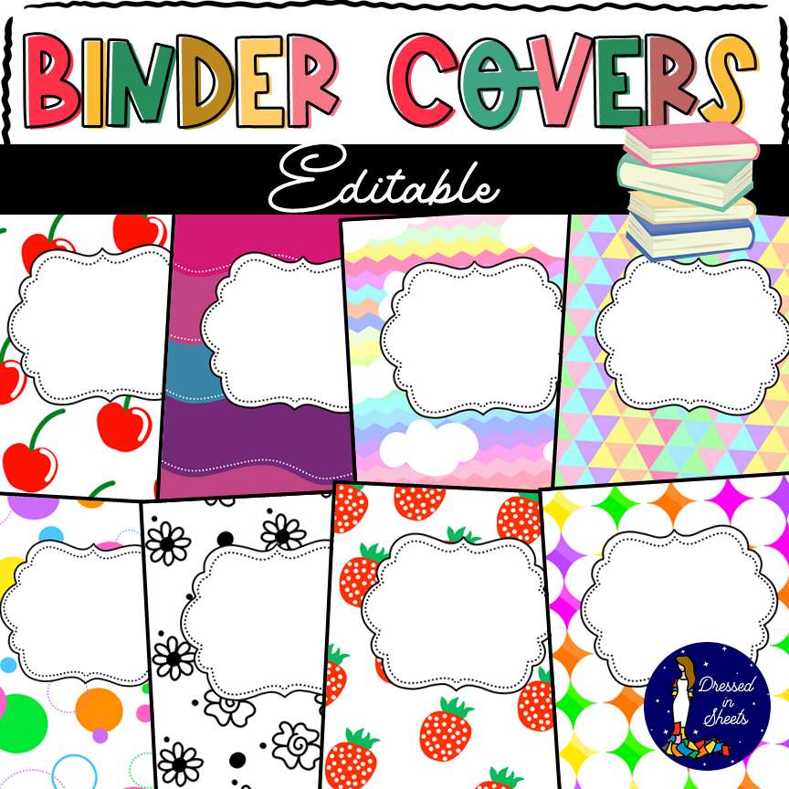 Editable Printable Binder Covers PPT Payhip