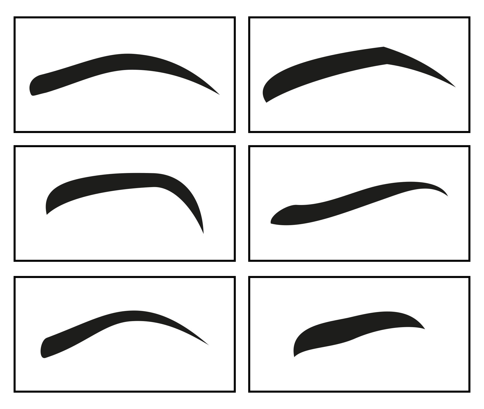 Eyebrow Stencils Kit 16 Free PDF Printables Printablee