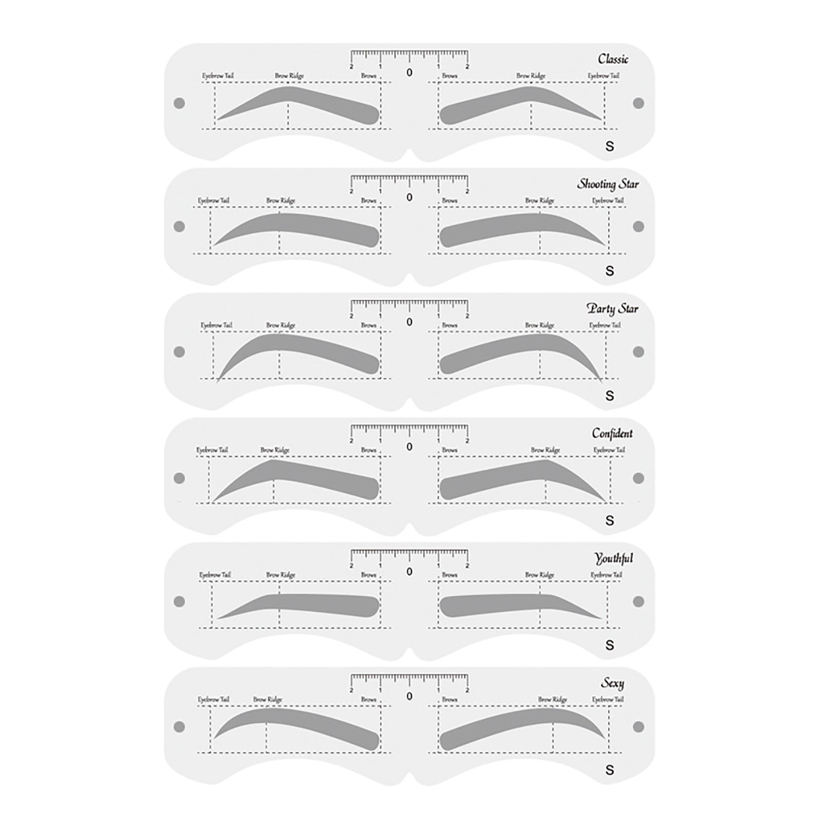 Free Printable Eyebrow Shaping Templates