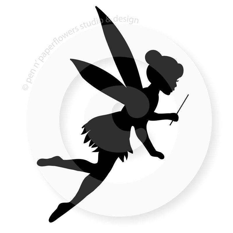 Fairy Silhouette 10 Free PDF Printables Printablee