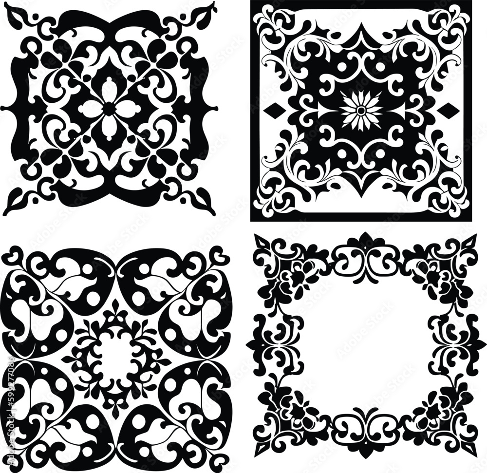 Floral Borders Invitations Free Printable Invitation Templates Vector Stock Vector Adobe Stock