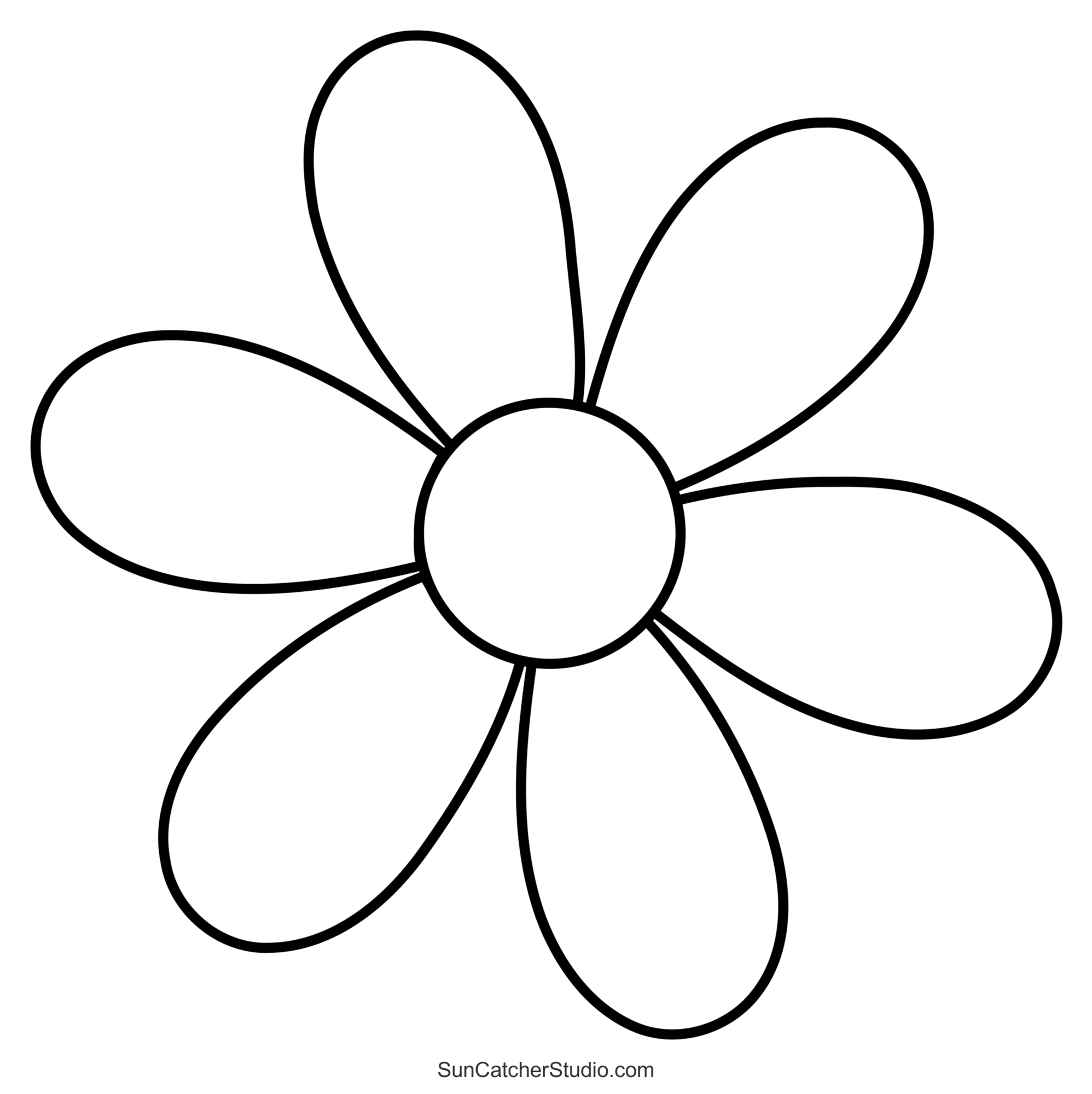 Flower Templates Patterns SVG Files Printable Stencils DIY Projects Patterns Monograms Designs Templates
