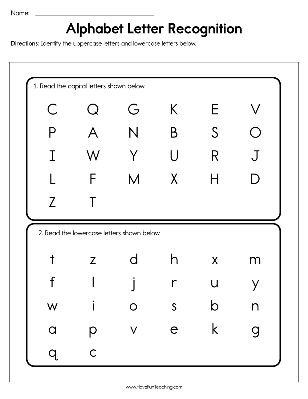 Free Alphabet Letter Recognition Download Free Alphabet Letter Recognition Png Images Free Worksheets On Clipart Library