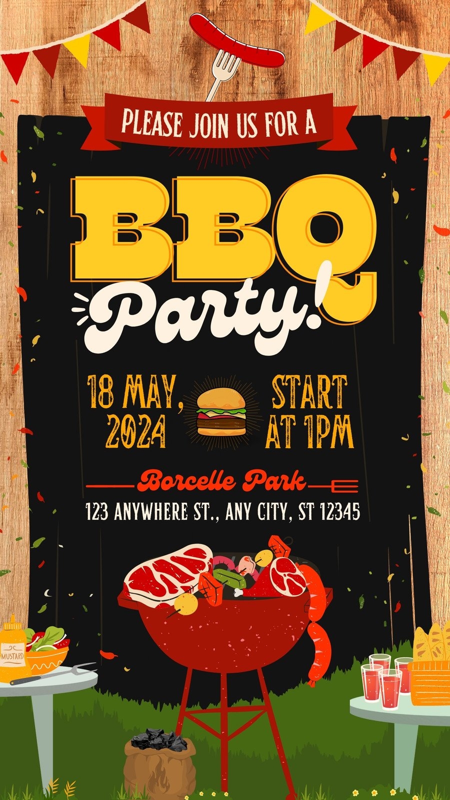 Free And Customizable Bbq Templates