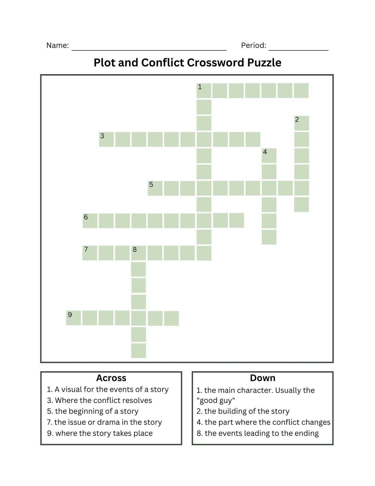 Free And Customizable Crossword Puzzle Templates