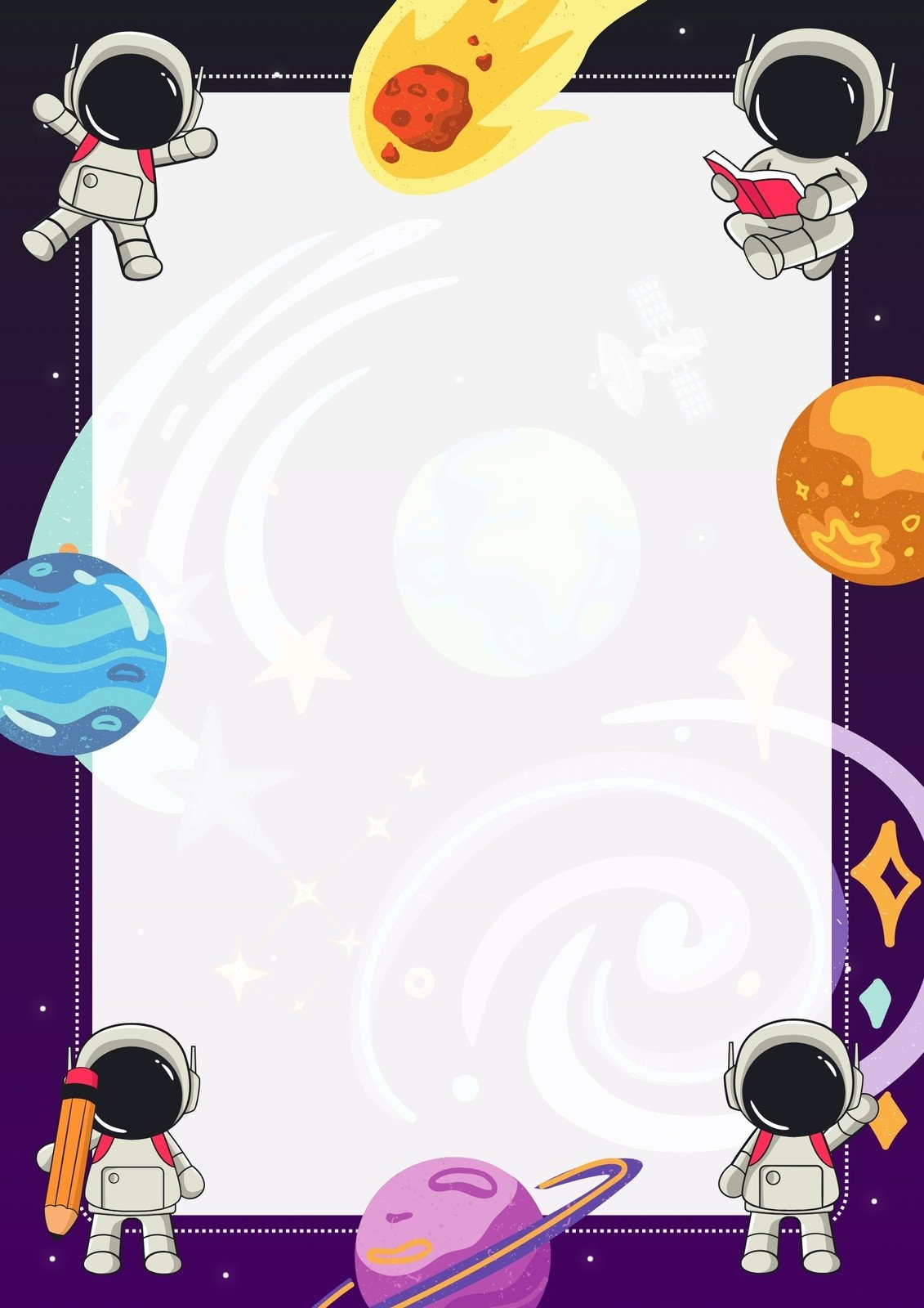 Free And Customizable Space Templates