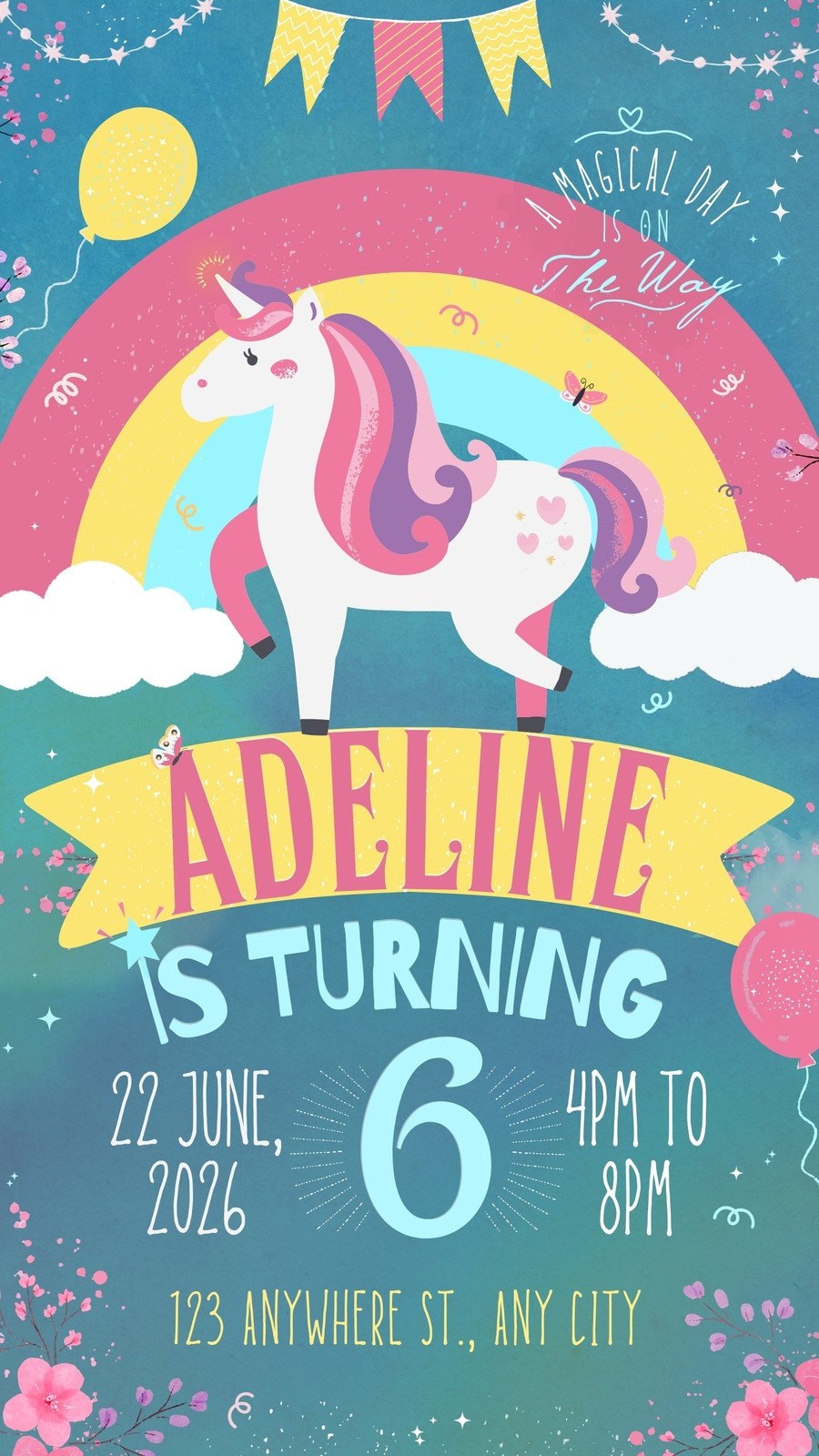 Free And Customizable Unicorn Templates