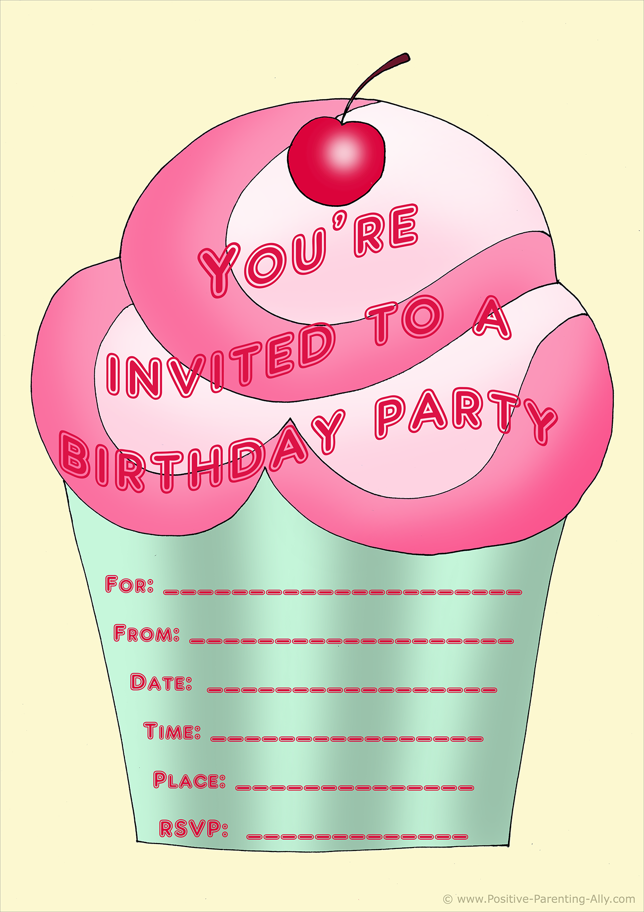 Free Birthday Party Invitations Printable