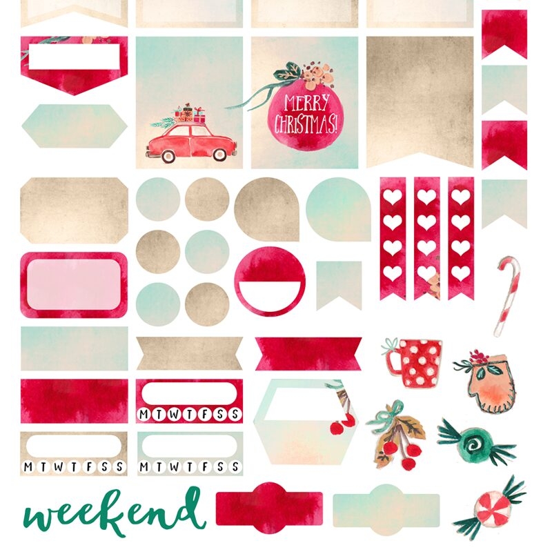 Free Christmas Planner Sticker Printables Free Pretty Things For You