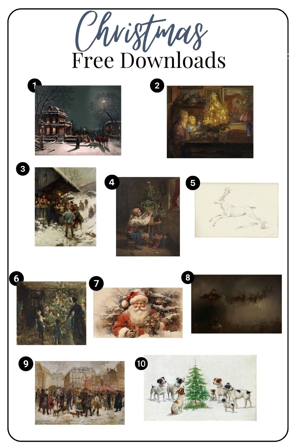 Free Christmas Printable Wall Art