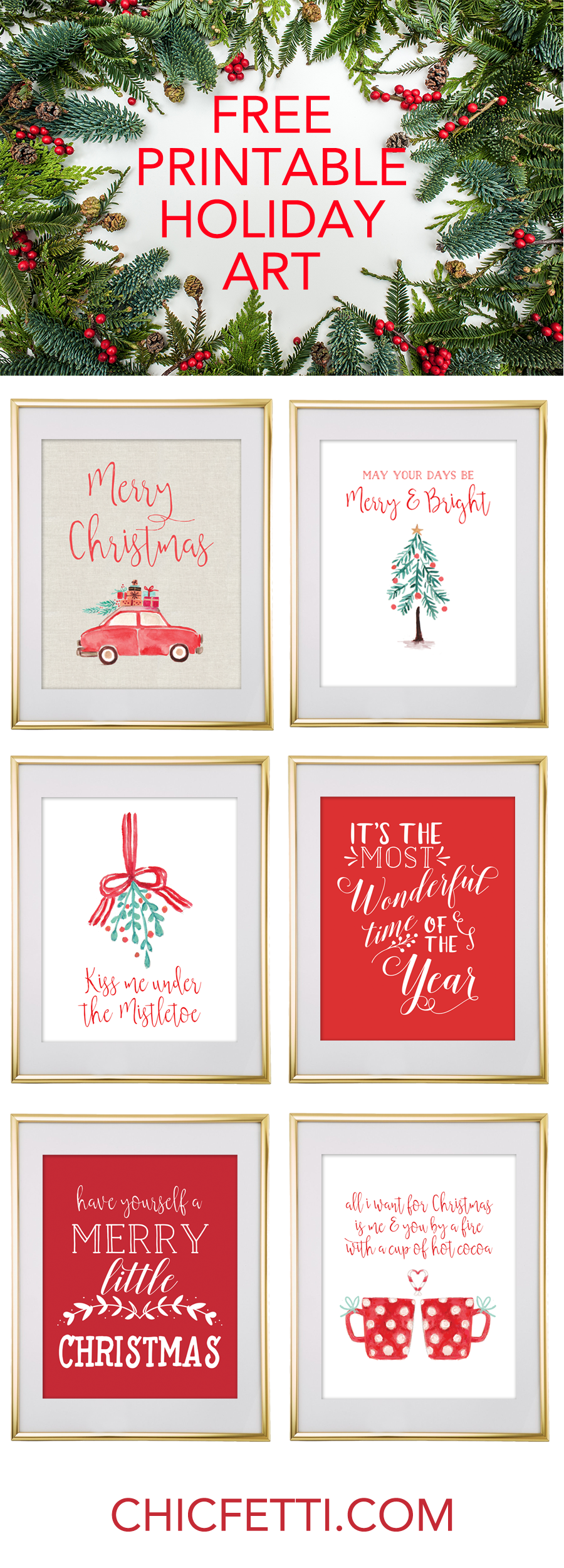 Free Christmas Printable Wall Art