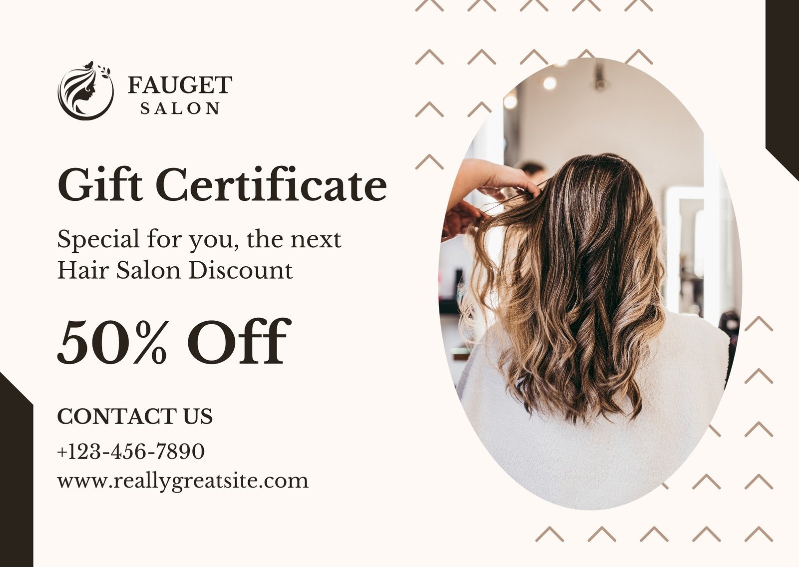 Free Custom Printable Hair Salon Gift Certificate Templates Canva