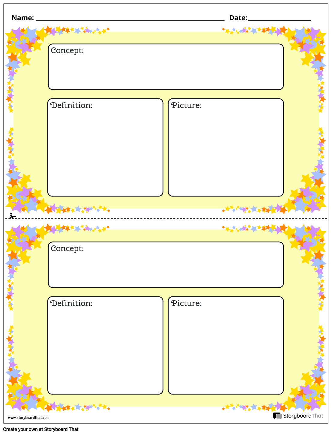 Free Customizable And Printable Word Wall Templates