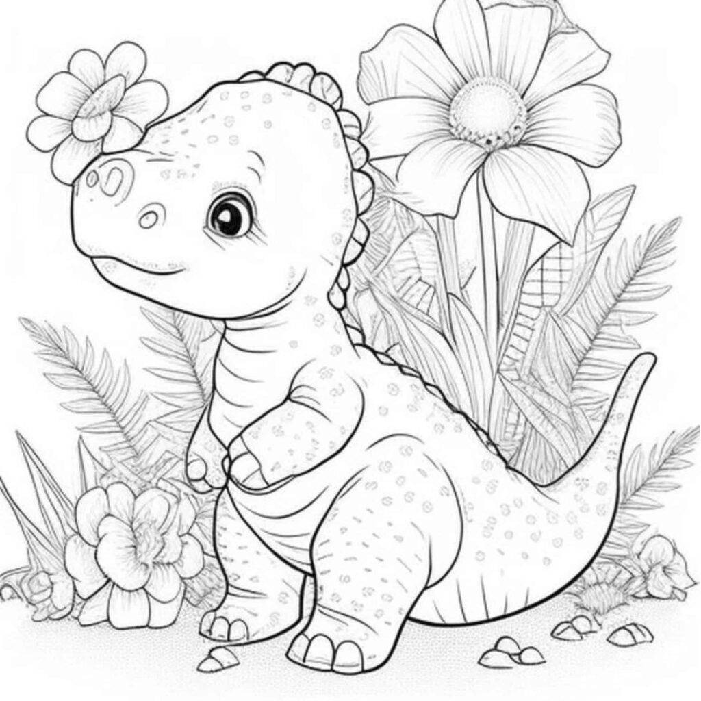Free Dinosaur Coloring Pages For Teens And Adults ColorfulFam Free Premium Coloring Pages For The Whole Family