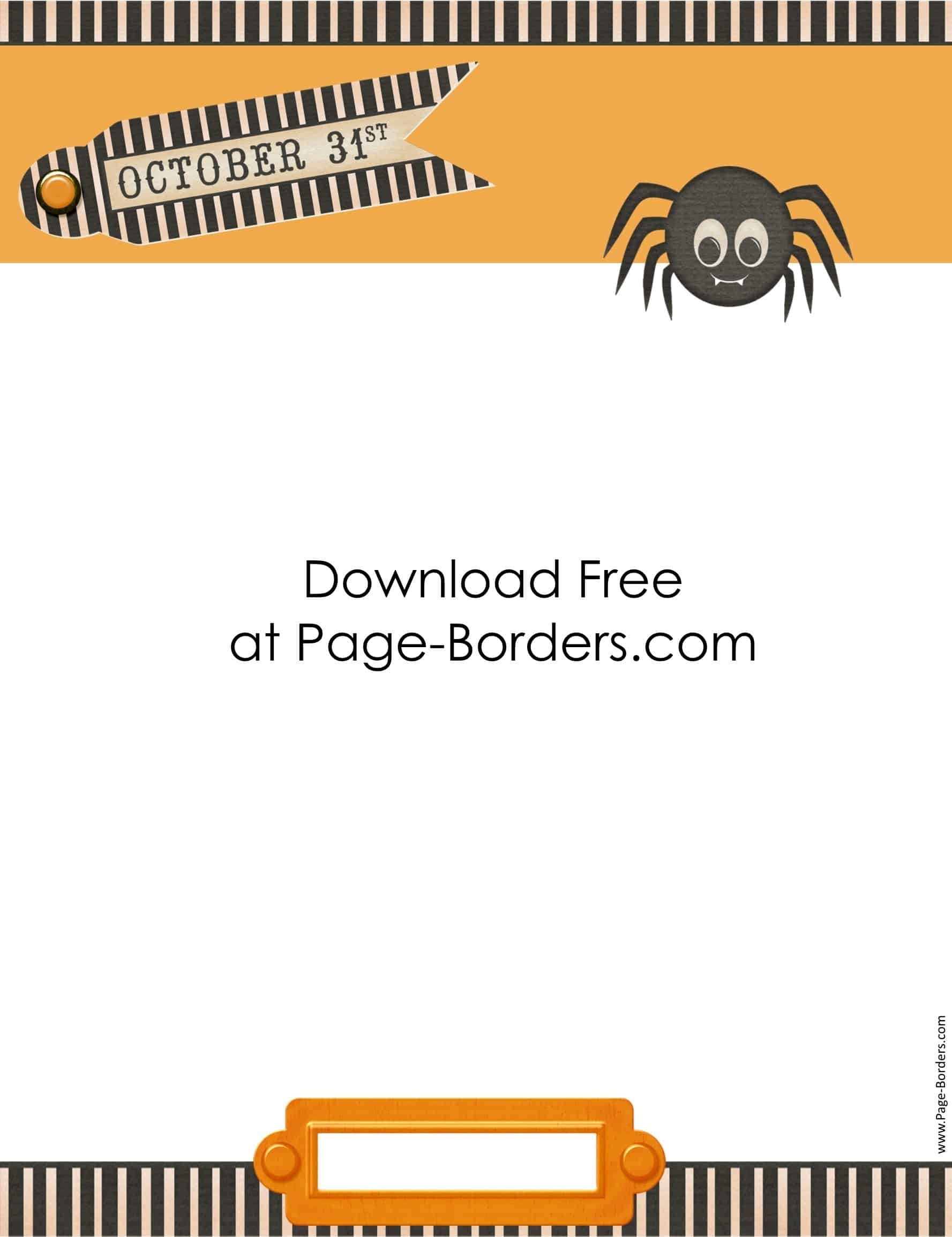 Free Halloween Border Printables Customize Onine