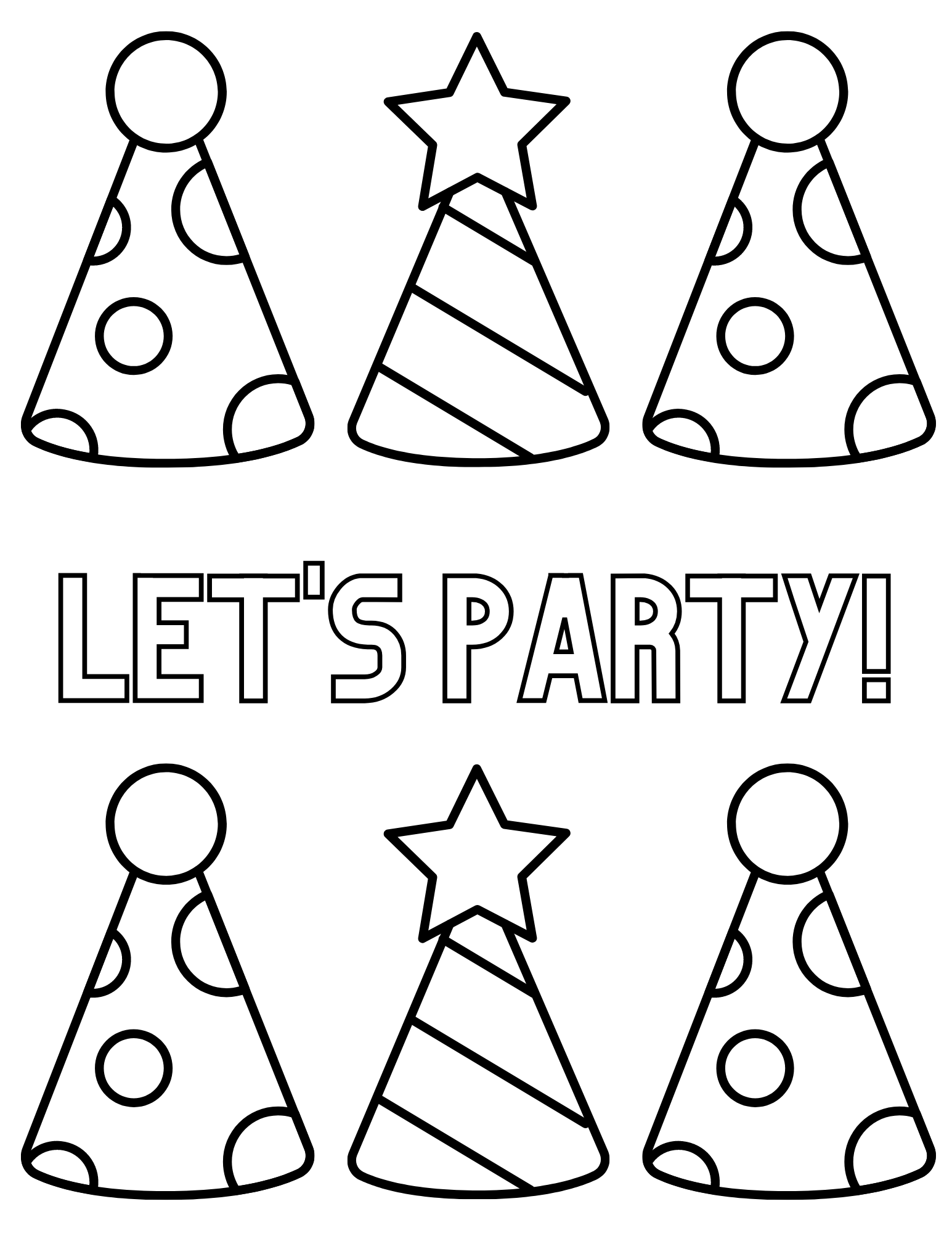 Free Happy Birthday Coloring Pages For Kids