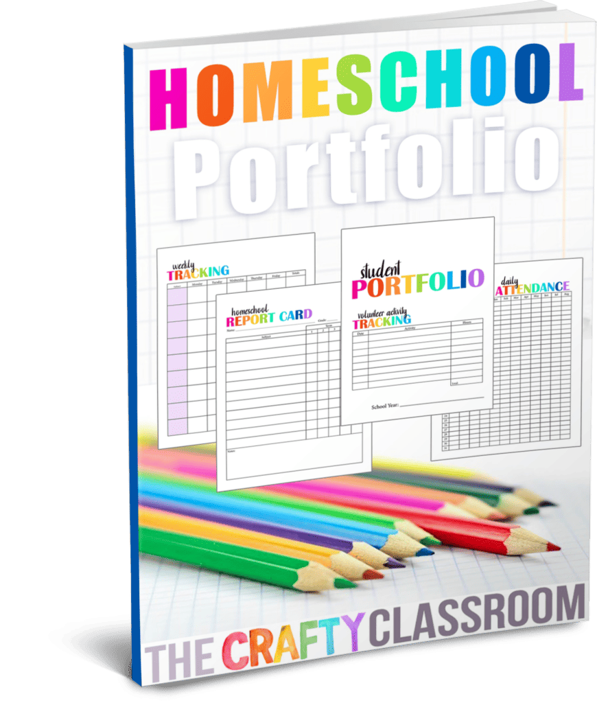 Free Homeschool Portfolio The Crafty Classroom