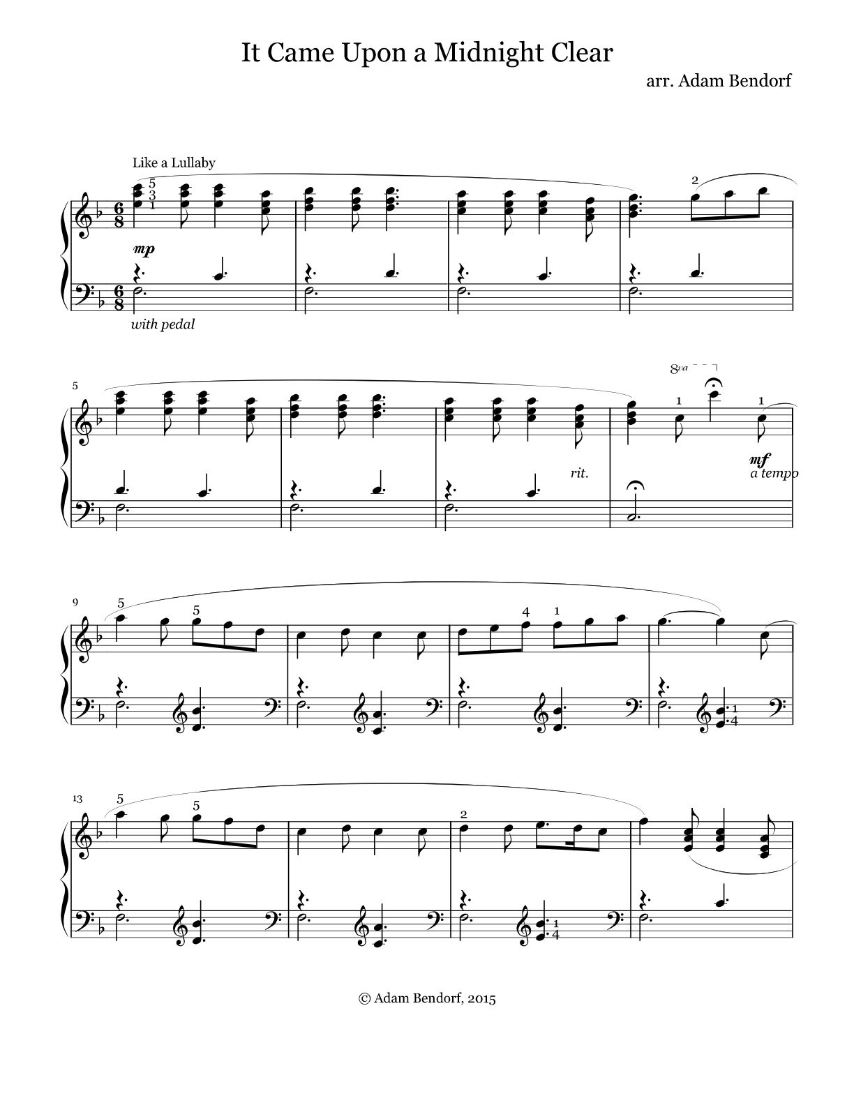 Free Printable Piano Sheet Music