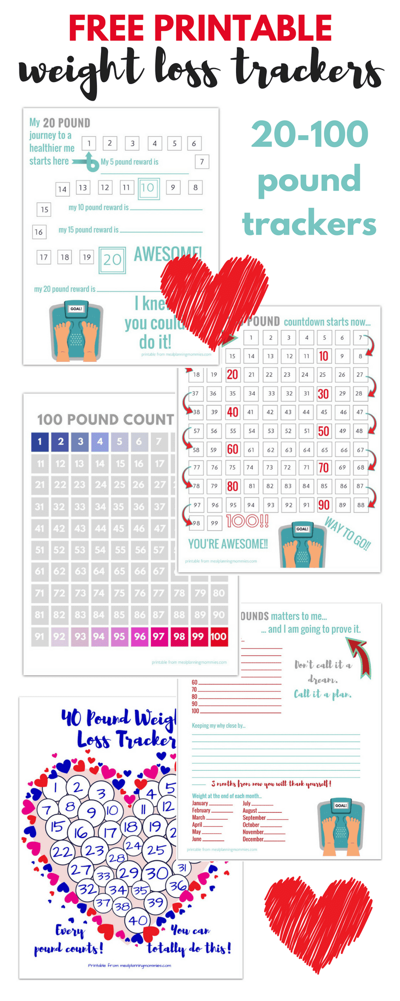 Free Printable Weight Loss Tracker